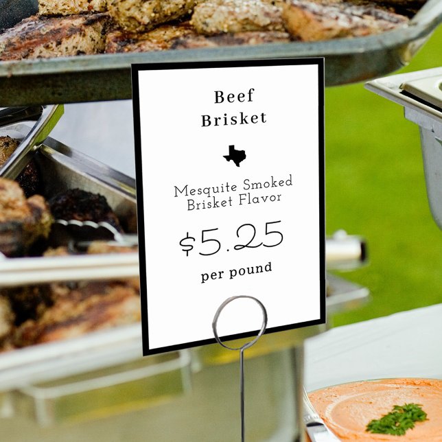 Carte de nom minimaliste moderne Texas (Créateur téléchargé)