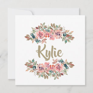 Carte de nom personnalisée Cadeaux personnalisés