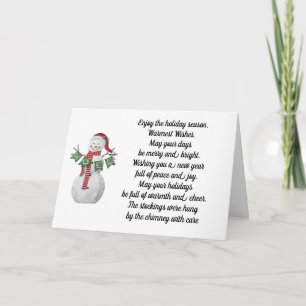 CARTE DE NOMBREUSES FAÇONS DE SOUHAITER UN JOYEUX NOËL