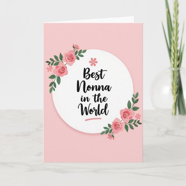 Carte de Nonna Floral Best (Devant)