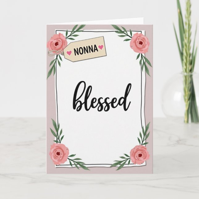 Carte de Nonna Florale Bénie (Devant)