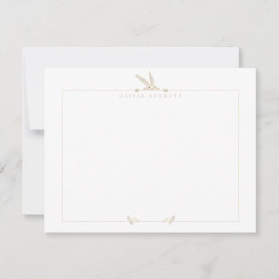 Carte de note à cadre lapin doux