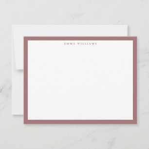 Carte de note à cadre mauve
