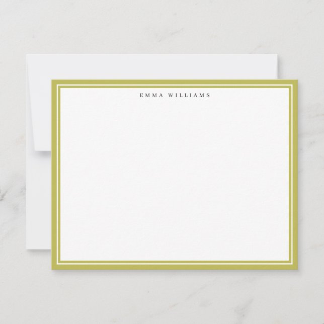 Carte de note à double cadre Citrus (Devant)