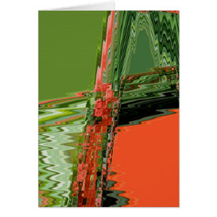 Carte de note Abstraite Begonia