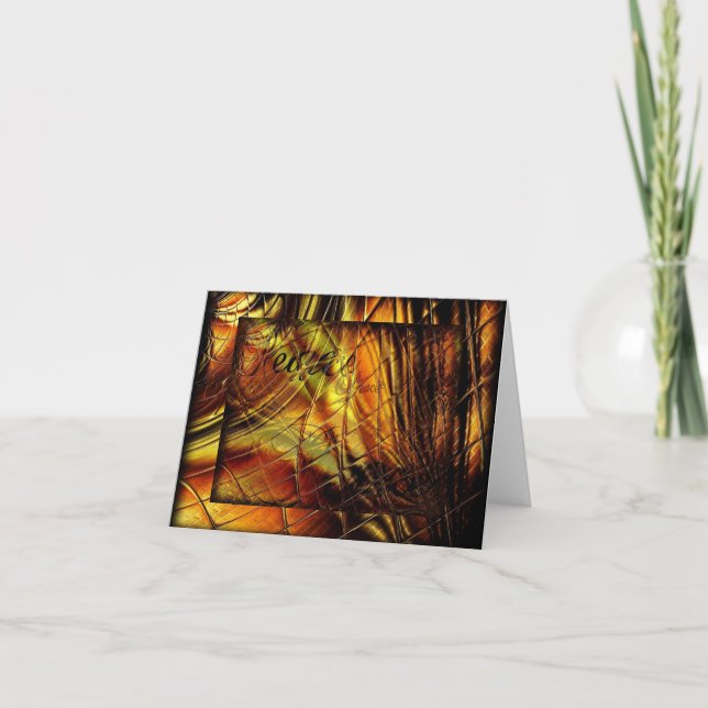 Carte de note Abstraite Peace of Glass (Devant)