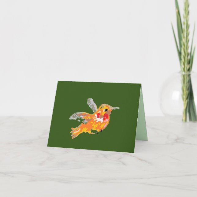 Carte de note Amérique du Nord Oiseau de chasse (Devant)