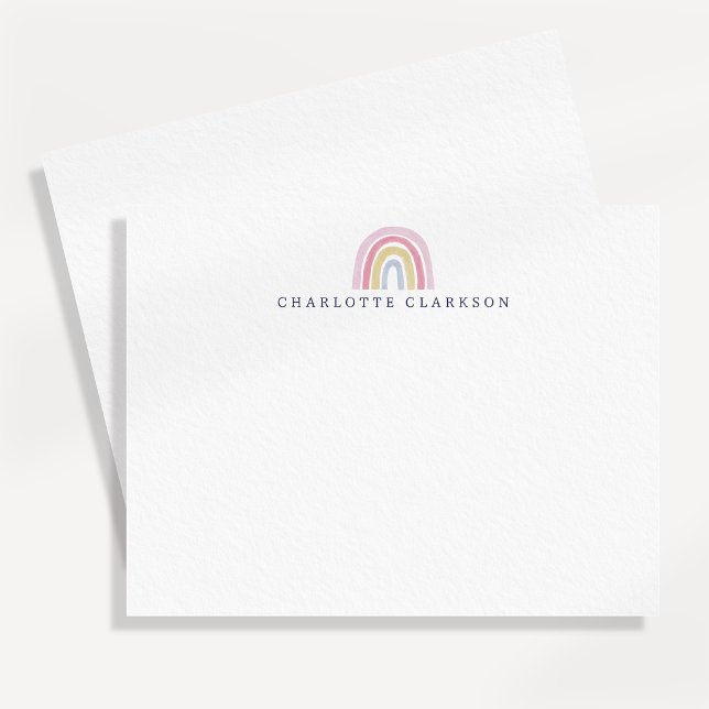 Carte de note Arc-en-ciel Pastel pour Enfants (Créateur téléchargé)