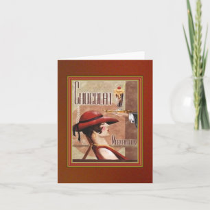 Carte de note au chocolat français