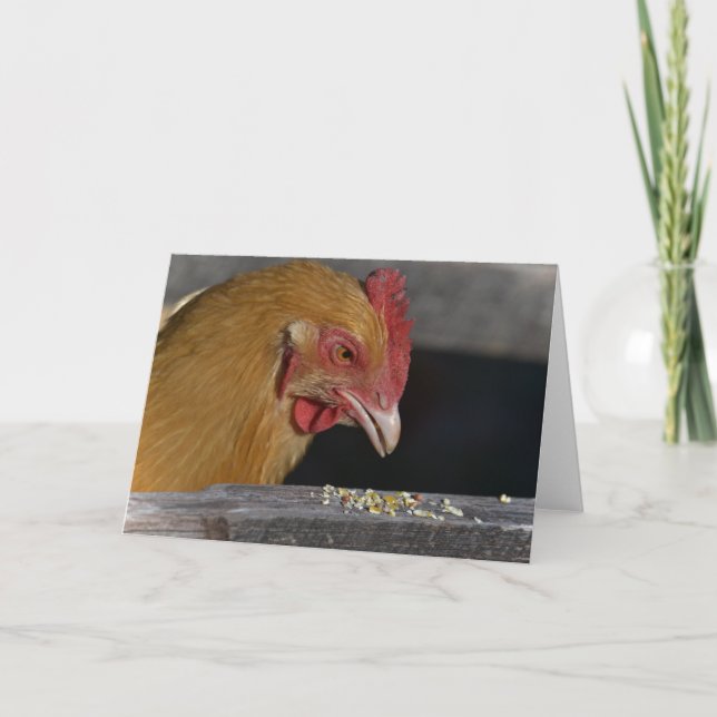 Carte de note au poulet (Devant)