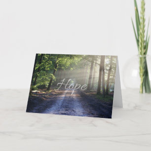 Carte de note blanche d'inspiration Hope