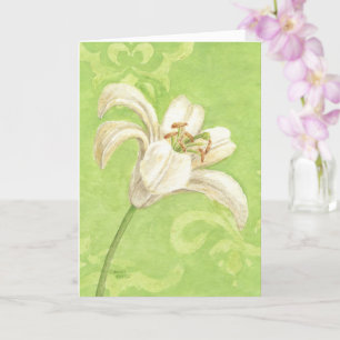 Carte de note blanche Lily Elegance Toute occasion