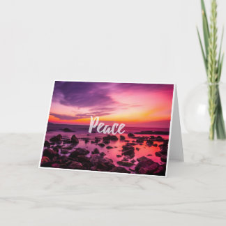 Carte de note blanche Peace Inspiration