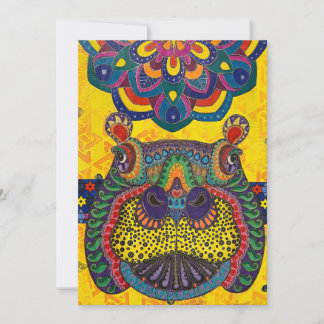 Carte de note blanche pour hippo