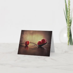 Carte de note blanche Raspberry Sunrise