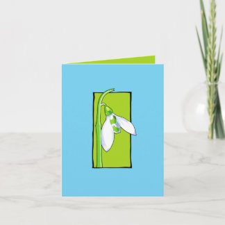 Carte de note bleue verte