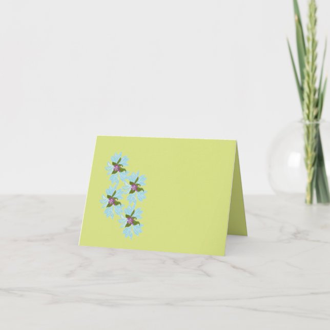 Carte de Note : Bleuets (Devant)