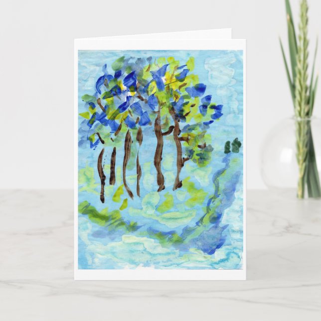 Carte de note Blue grove (Devant)