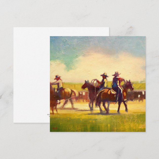 Carte de note carré (Devant / Derrière)