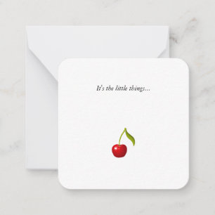 Carte de note Cherry Mini Thank You