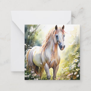 Carte de note Cheval Cute