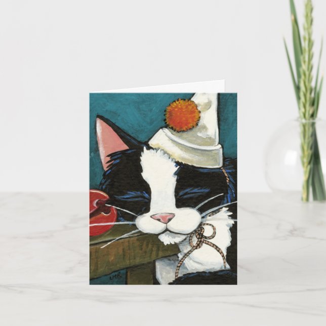 Carte de note clown Tuxedo Sleepy (Devant)