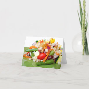 Carte de note coupée de salade - customisée