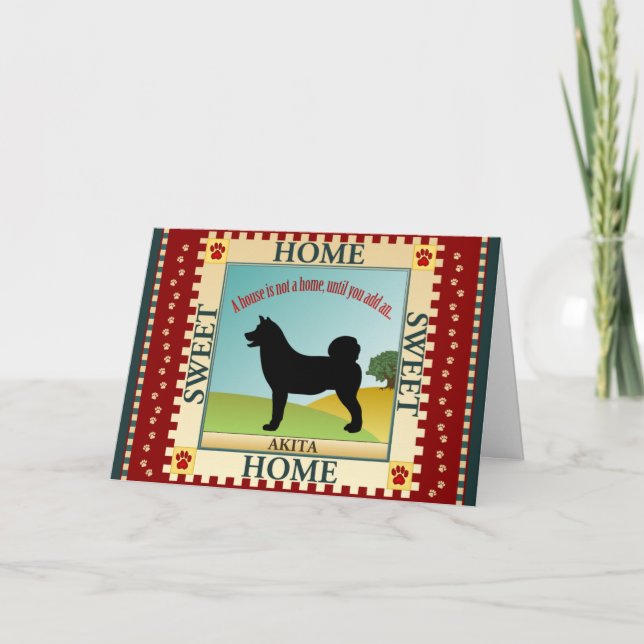 Carte de note d'Akita (Devant)