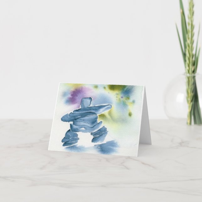 Carte de note "d'AMI d'HIVER" (Devant)