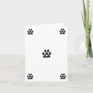 Carte de note d'amour pour animal de compagnie vid