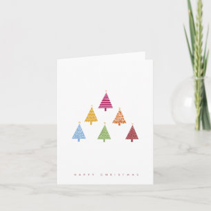 Carte de note d'arbre de Noël