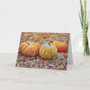 Carte de note d'art de citrouilles
