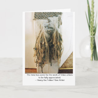 Carte de note d'art en fibre de lin