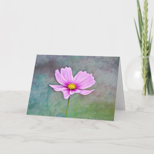 Carte de note d'art en rose Artsy (Devant)