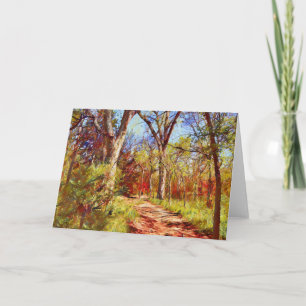 Carte de note d'art Forest Path Woods