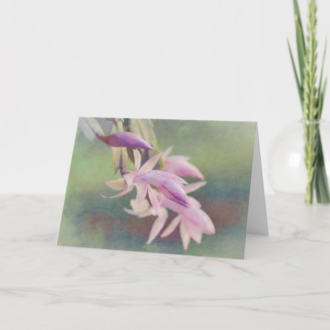 Carte de note d'art rose Cactus (Devant)