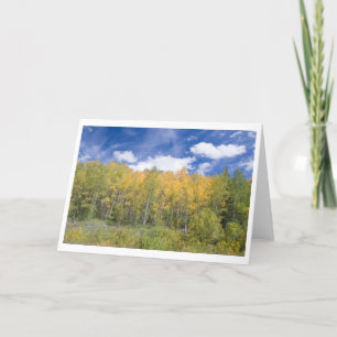 Carte de note d'aspect d'automne