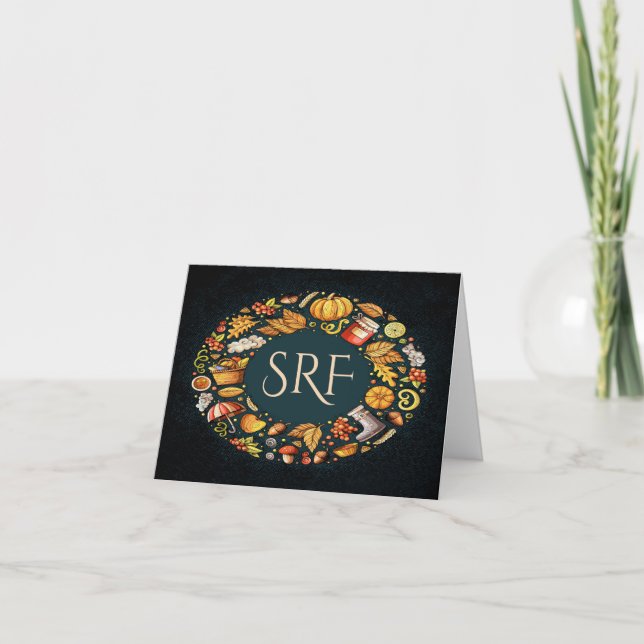 Carte de note d'automne (Devant)