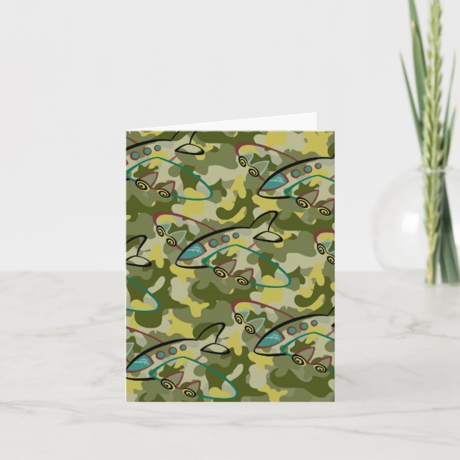 Carte de note d'avion de garçons (Devant)