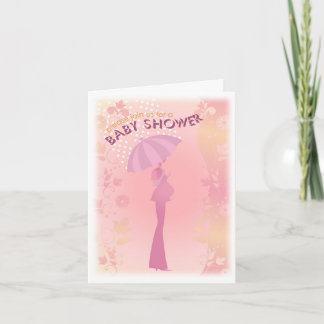 Carte de note de Baby shower Pretty In PInk