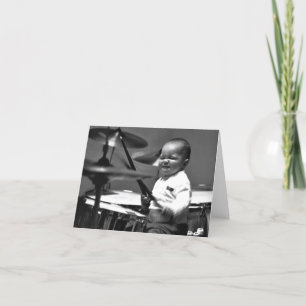 Carte de note de batteur de bébé