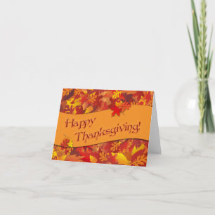 Carte de note de bon thanksgiving