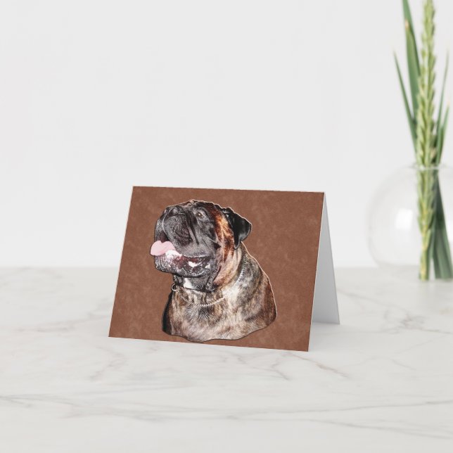 Carte de note de Bullmastiff (Devant)