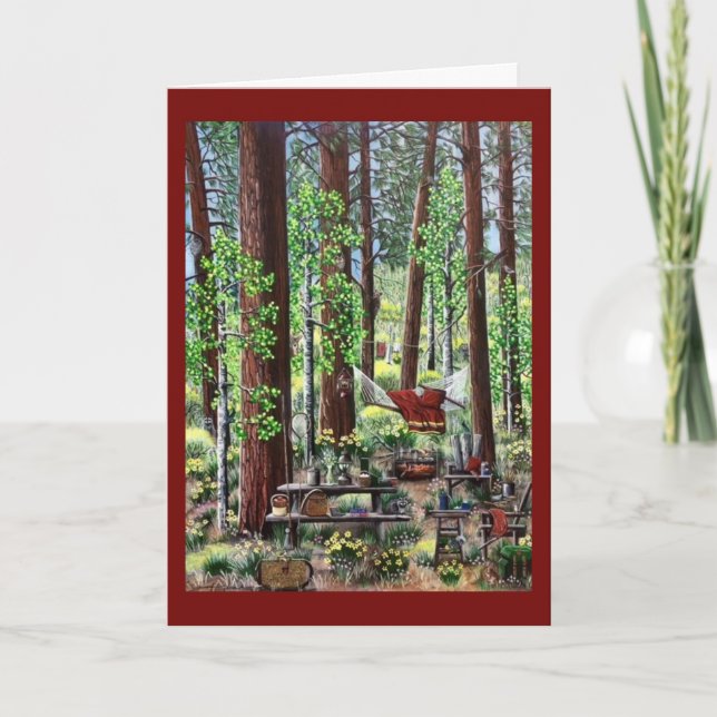 Carte de note de camping (Devant)