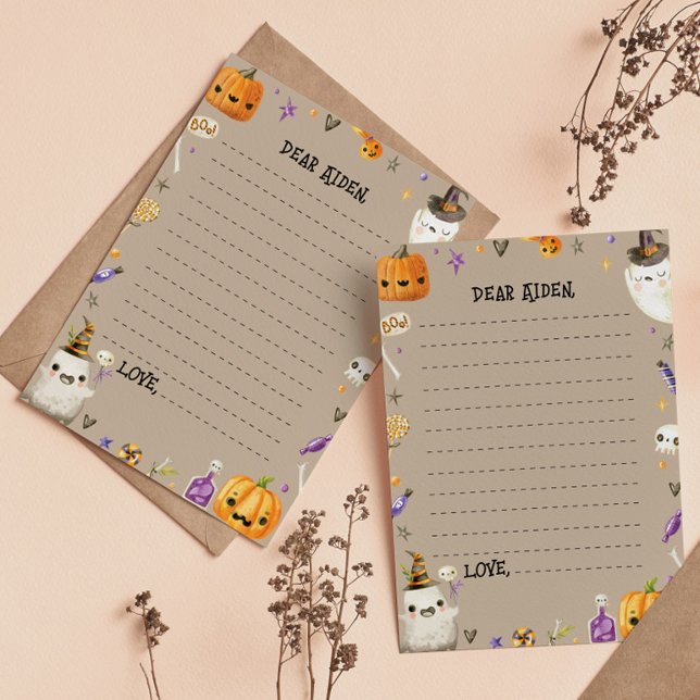 Carte de note de capsule temporelle de fantôme vin (Créateur téléchargé)