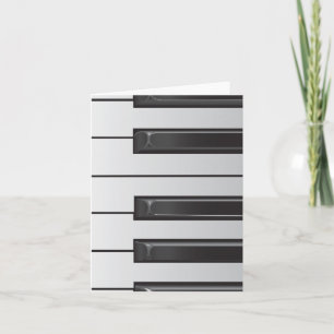 Carte de note de clés de piano