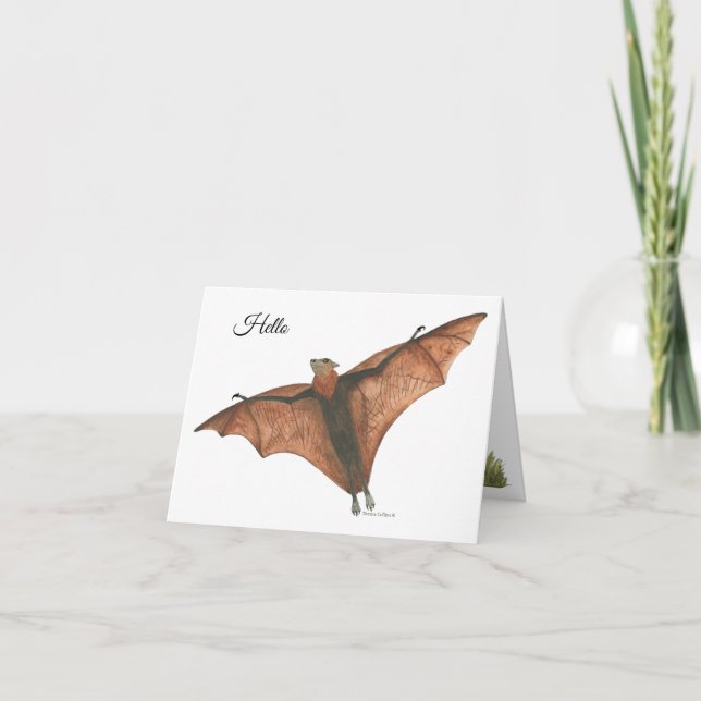 Carte de note de collection de chauves-souris (Devant)