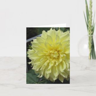 Carte de note de dahlia