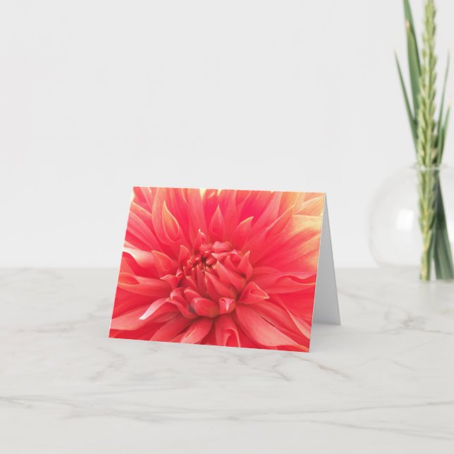 Carte de note de dahlia (Devant)