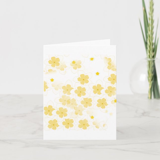 Carte de note de fleur de frangipanier Plumeria vi (Devant)